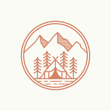 Camping outdoor logo