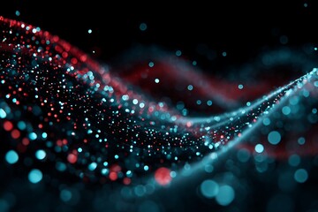 Abstract Data Stream Connection Artificial Intelligence Digital Futuristic Tech