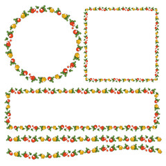 The  Christmas Bell Boarder Line for Holiday or celebration concept.