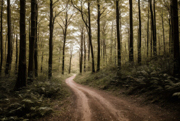 Fototapeta premium A path in the woods