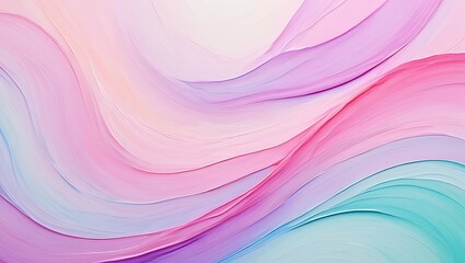 Elegant Abstract Swirls with Pink, Purple, Blue and Watercolor Texture