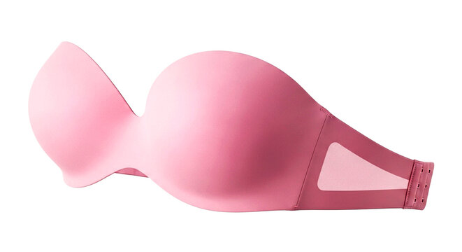 Pink bra lingerie strapless fashion style clothing underwear support feminine comfort