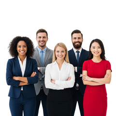 group of business people standing