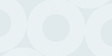 Fototapeta premium Abstract geometric background with subtle white circles. Modern overlapping circle line pattern. Futuristic concept for covers, posters, banners, brochures, presentations, and flyers.