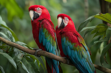 scarlet macaw parrot