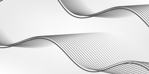 wavy line background. Abstract wave element for design. Digital frequency track equalizer. Stylized line art background.