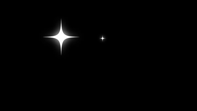shiny star with alpha channel 