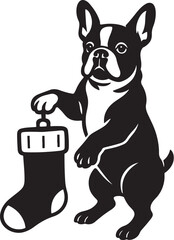 french_bulldog_christmas_stocking.eps