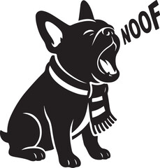 french_bulldog_barking_christmas_scarf.eps