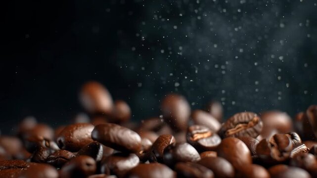 Coffee Beans Cinematic Fall/コーヒー豆シネマティック落下4