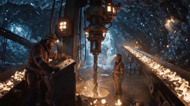 Chaotic mine explosion engulfs worker