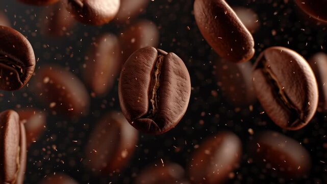 Coffee Beans Cinematic Fall/コーヒー豆シネマティック落下7