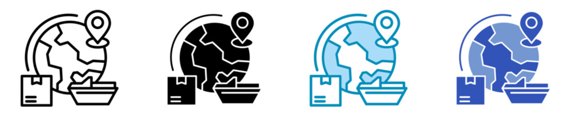 Export  Icon Set Multiple Style Collection