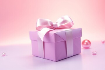 Obraz premium Gift background gift pink celebration.
