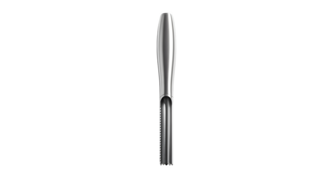 Metal shoehorn isolated on transparent background a sleek and modern shoehorn for easy and comfortable shoe wearing, essential for footwear care