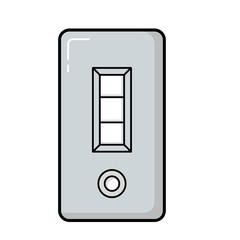 Grey Rapid HIV Test Kit Diagnostic Device Illustration Icon