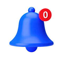 Blue bell with red notification circle