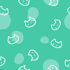 Cats Seamless pattern, texture background