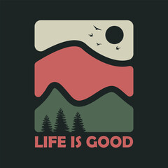 Outdoor Mountain t-shirt graphics, poster, banner, flyer, print 