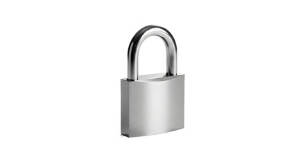 Closed Metal Padlock Icon on Black Background Symbolizing Security and Protection