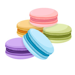 Colorful Stack Of Macarons