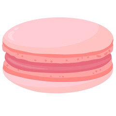 Pink Macaron Illustration