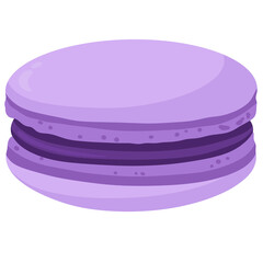 Purple Macaron Illustration