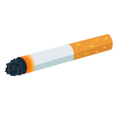 Burning cigarette Illustration
