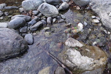 奥多摩の川の流れ