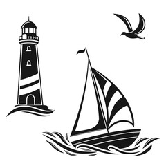 High quality black symbols clean on white background