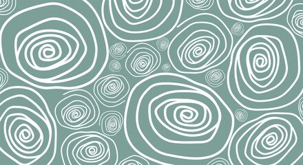 Hand drawn swirl line pattern, vintage geometric background