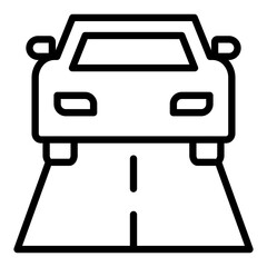 Obraz premium Driving Outline Icon