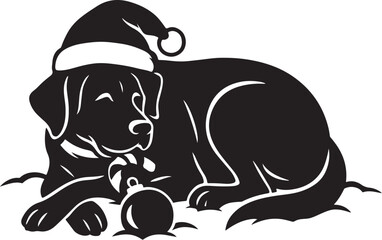 labrador_retriever_curled_santa_hat.eps