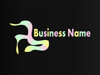 Dynamic Pastel Gradient Abstract Logo Design for Business Branding