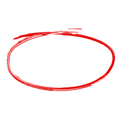 hand drawing different circles isolated on the transparent background, Handwritten red circle. For marking text, numbers, marker pen, pencil, logo, hand-drawn doodle grunge circle highlights
