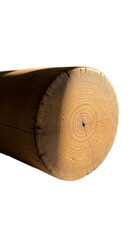 Golden Cylindrical Cork Macro Detailed Texture With Soft Light And Shadow