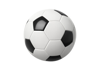 Fototapeta premium Soccer ball on a transparent background, depicting sports equipment, athletic games, and professional football season
