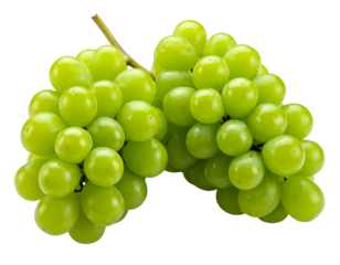Fresh Shine Muscat Grape isolated on transparent png