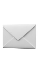 White Envelope - A Symbol of Communication and Correspondence.