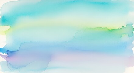 Obraz premium Delicate Watercolor Wash Background with Subtle Color Transitions, Ideal for Designs