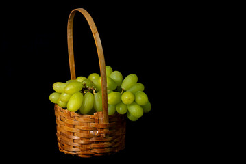 grapes in a basket