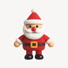 Fototapeta premium Cute festive Santa illustration