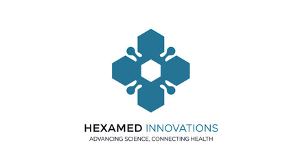 Hexamed Innovations Logo Advancing Science Connecting Health.
