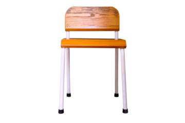 Wooden steel legs simplistic chair