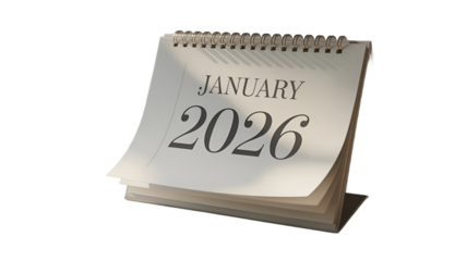 Calendar showing the month of January 2026.