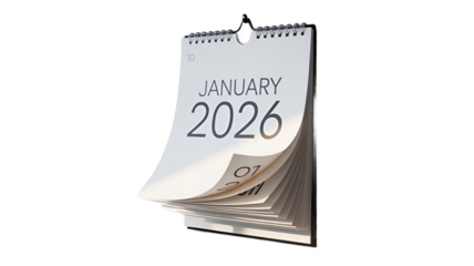 A calendar for the year 2026 showing the month of January.
