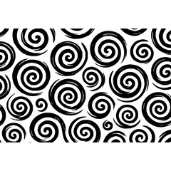 Fototapeta premium Spiral Swirl Hand drawn Pattern