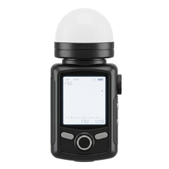 Compact black photographic light meter with display