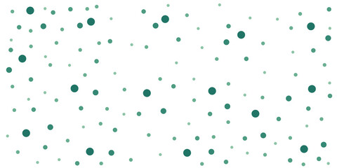 Seamless pattern of randomly scattered dots. Seamless pattern of dots with random sizes. Seamless pattern of green dots.