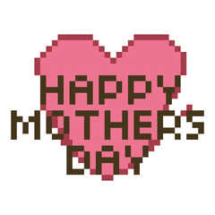 Obraz premium Pixel Art Happy Mothers Day